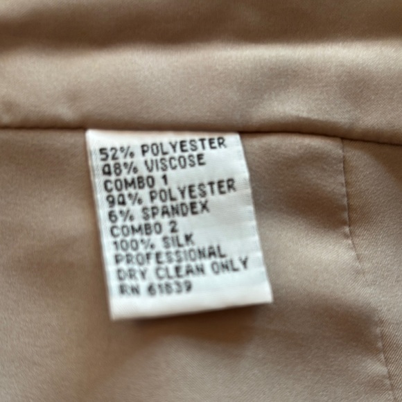 Elegant Lace Evening Gown by Rickie Freeman Teri John Size 16 Color Taupe - Picture 7 of 9